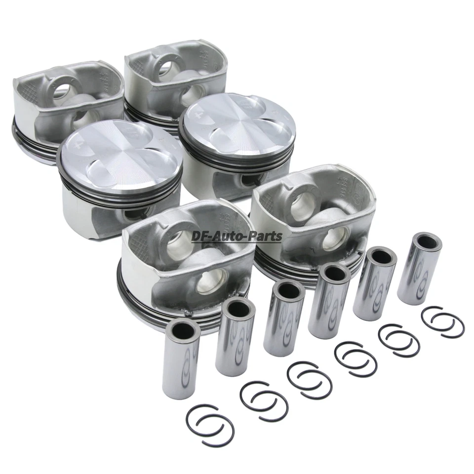 Pistons & Rings Set 10.7:1 For BMW E90 E60 E83 128i 328i 528i X1 N52 3.0L - Image 4 of 4