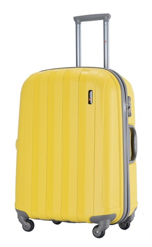 Yellow Hard Shell Luggage X Suitcase 