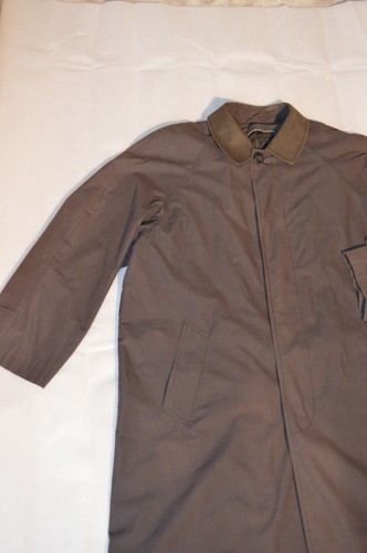 Balmain Washed Black Long Button Up Trench Coat Mac Jacket Mens Medium M UK40 - Picture 5 of 12