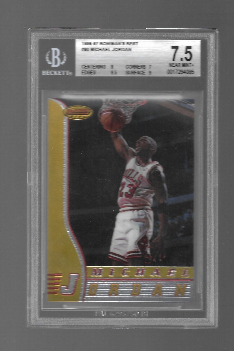1996-97 Bowman Best Michael Jordan Card#80 BGS 7.5 Graded | eBay