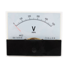 ONE-Pcs 44C2 Class 1.5 DC 0-500V Analog Voltmeter Gauge Panel Volt Meter