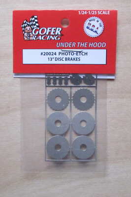 1/24-1/25 13'' Dia. Photo-Etch Disk Brakes Detail Gofer Racing 20024