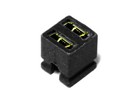 Multi-Jumper Shunt 4-Pin 2-Row Header Black/ 2facher Kurzschluss-Stecker Schwarz