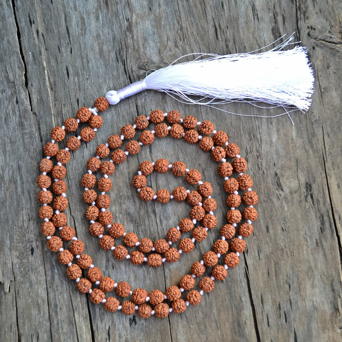 Rudraksha seed necklace deals