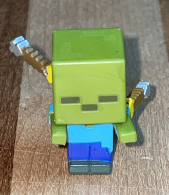 Minecraft Mystery Mini Figure End Stone Series 6 Zombie With Spectral Damage