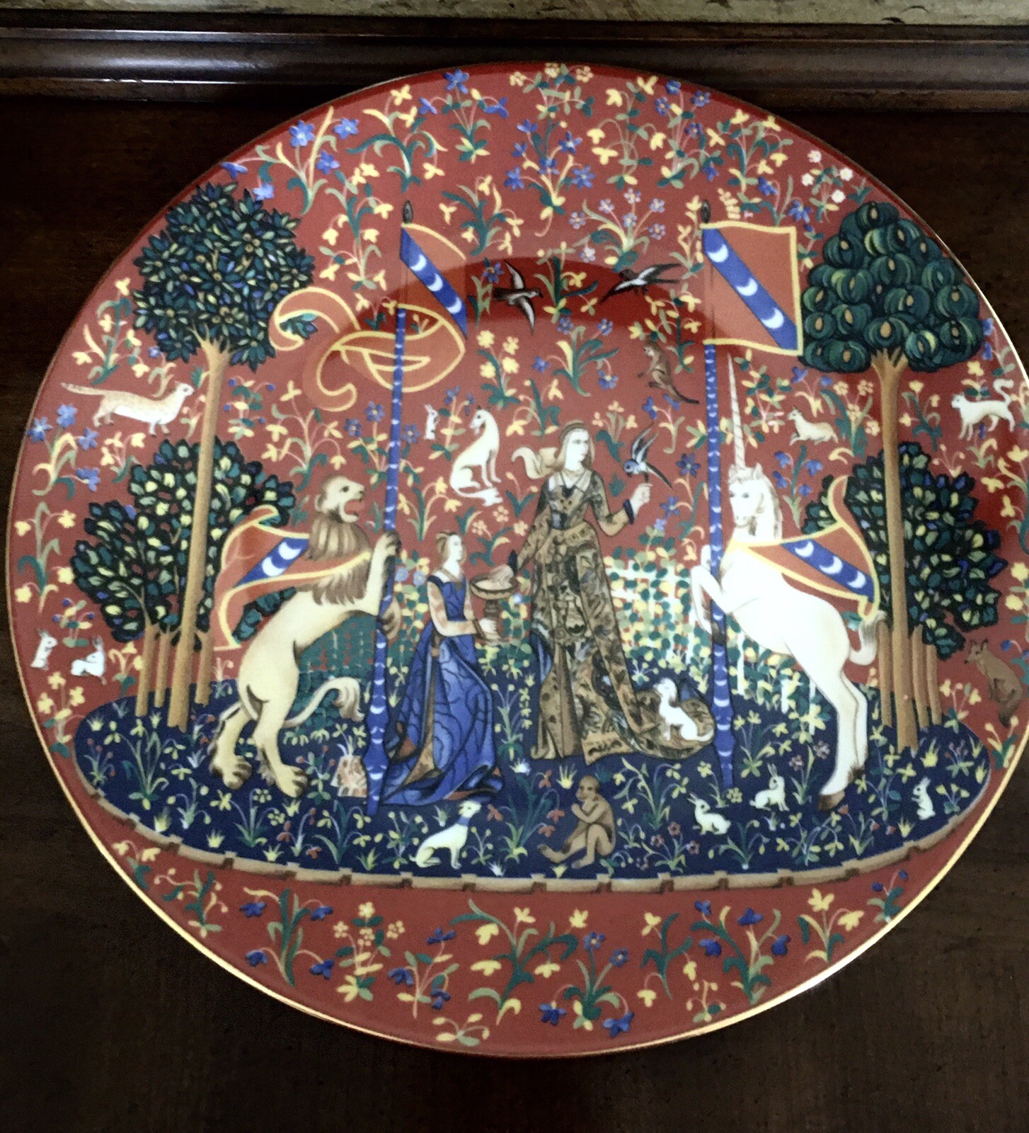 La Dame a La Licorne Lady & the Unicorn Haviland Limoges Collector