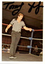 Tommy Young Signed NWA Wrestling Trading Card WWE Wrestler #216 Series 1 JCP