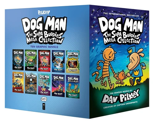 Dog Man: The Supa Buddies Mega Collection Box Set (Dog Man #1-10, Paperback) - Picture 1 of 4