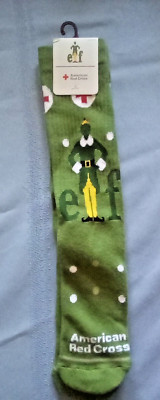 American Red Cross Elf Movie Socks 1 Size New