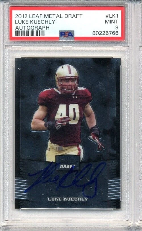 Luke Kuechly Leaf Metal Draft #LK1 Autograph