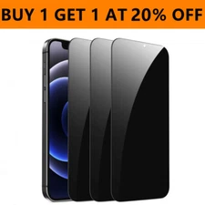 2-3 Pack for iPhone 16 15 14 13 Pro Max Privacy Tempered Glass Screen Protector