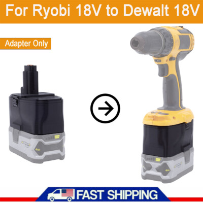 For RYOBI 18V Series Battery Adapter Converter to for Dewalt 18V Cordless Tools