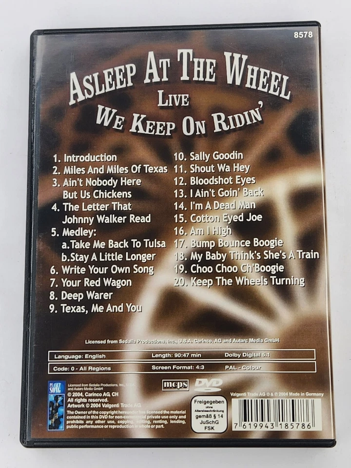 Asleep at the Wheel Live  - We Keep on Ridin' - DVD - All Regions PAL - Image 3 of 3