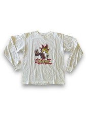 Vintage Y2K Yu-Gi-Oh Long Sleeve T-Shirt Size XL White Anime