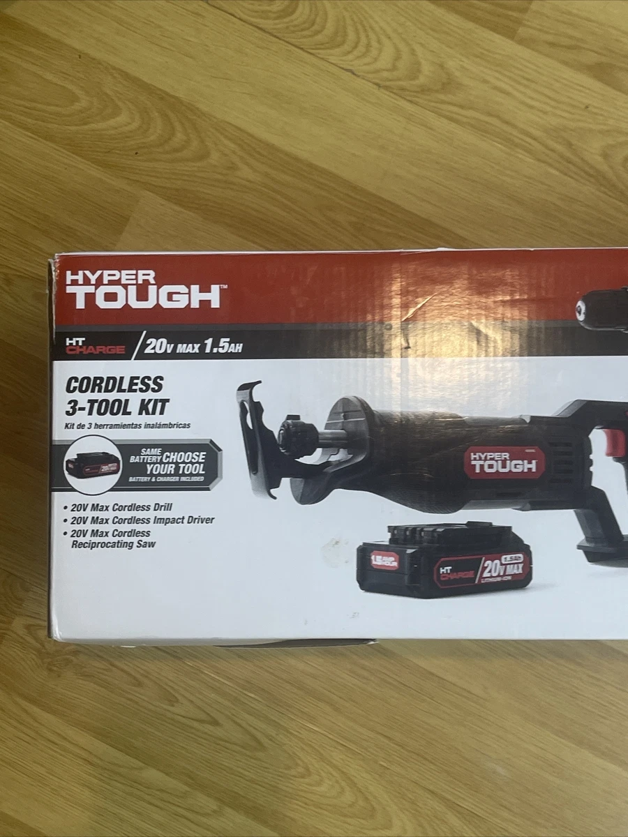 Hyper Tough 20V 1.5Ah Lithium-ion Angle Grinder, Cordless, Battery