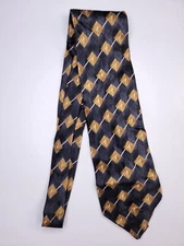 Puritan Mens Formal Necktie 56"Lx3.75"W Black/Brown Neck Tie