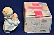 Feder 2000 Precious Moments Winter Wünsche Warm Herz Kleine Moment Figur #184241