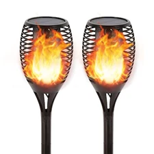 Solar Lights Outdoor (Super Large Size), 99 LED Solar Tiki Torches with Flick...