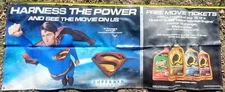 2006 SUPERMAN RETURNS QUAKER STATE HUGE POSTER RARE 94X35.5 GARAGE SHOP MAN CAVE
