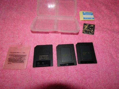 2 Cards X 128 MB MEG SMART MEDIA SM MEMORY CARD OLYMPUS 1x8MB - Picture 7 of 9