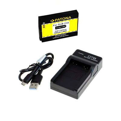 Akku und USB Ladegerät für Samsung WB600 WB610 WB650 WB660 SLB-11A