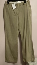 Lands' End Ladies' Desert Khaki Mid Rise Bootcut Pants Size 10 NWT