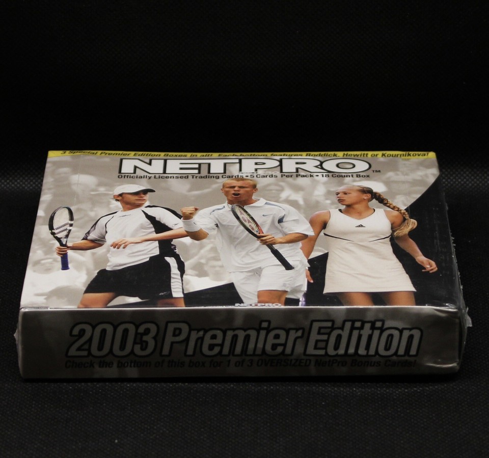 2003 NetPro Premier edition Tennis Trading Cards, Factory Sealed Box – Waru Collectables