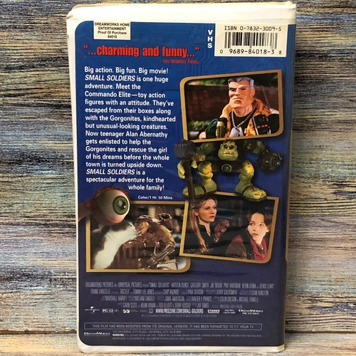 Small Soldiers VHS (1998) Movie DreamWorks Clamshell Video Tape & Flyer Insert - Picture 14 of 19