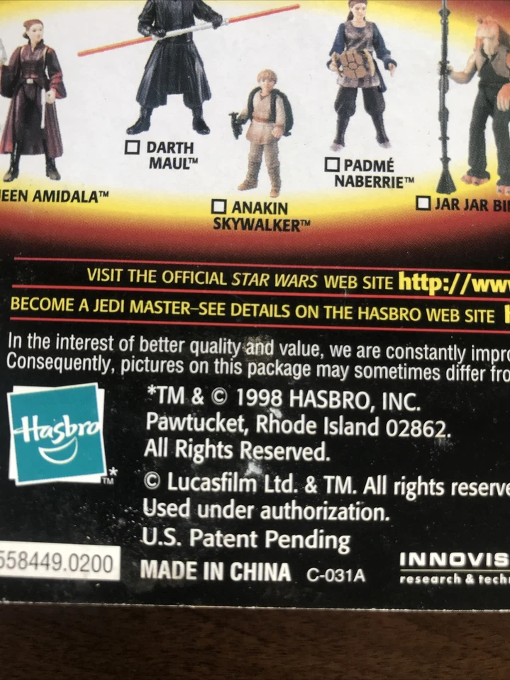 Figura de droide de batalla Hasbro Star Wars Episodio 1 1998 de colección CommTech nueva en caja Foto 4 de 4