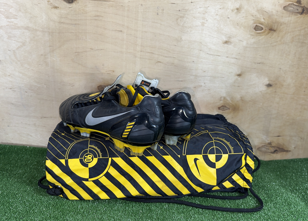 Nike Total90 Laser II FG Leathers 318814-007 Elit Black boots