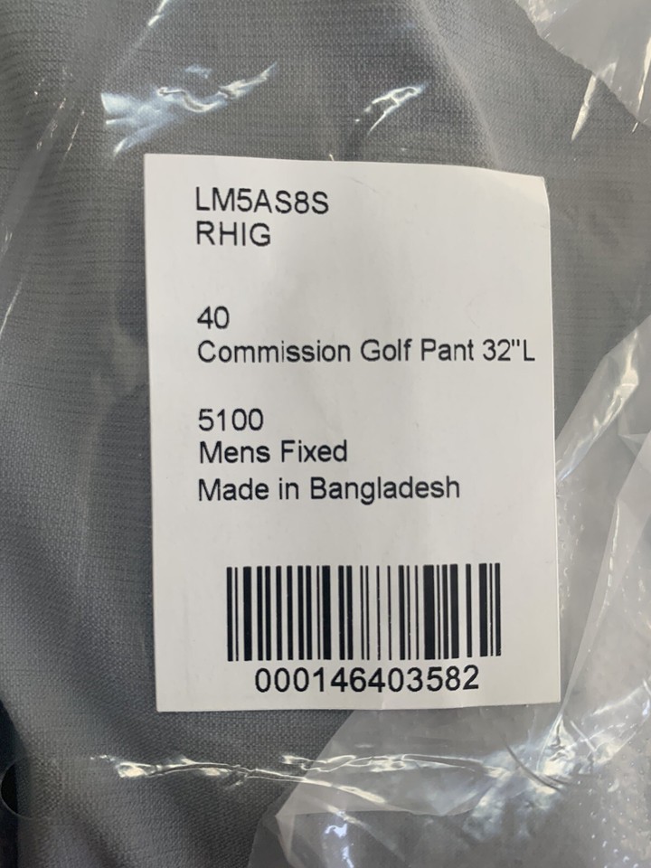 **NEW** LuLuLemon Men’s Commission Golf Pants Grey 40x32 eBay