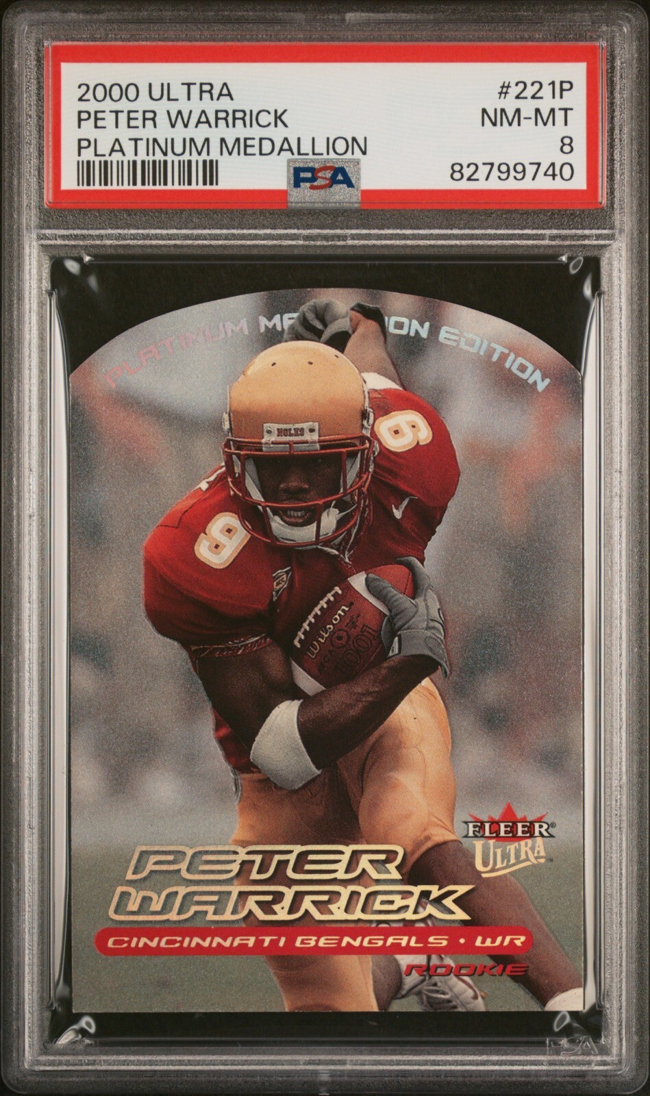 Peter Warrick Ultra #221P Platinum Medallion