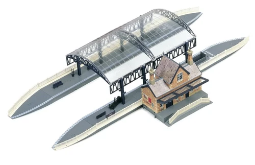Hornby R8009 - Twin Track Station Terminus Clip Together Set 00 Gauge 1/76 Scale
