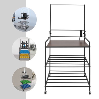 Rolling 3D Printing Stand Filament Spools Holder Racks Cart 3D Printer Rack