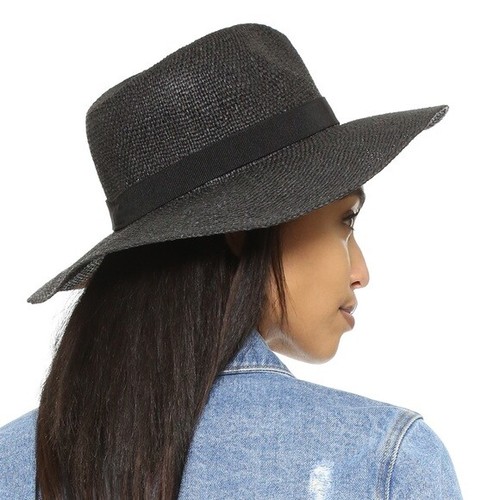 Paper Straw Wide Brim Packable Hat 