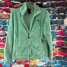 North Face Teal/Aqua Fleece Full Zip Jacket Women  s Size Medium