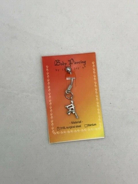 Anillo abdominal colgante de acero quirúrgico de posición sexy  Foto 2 de 4