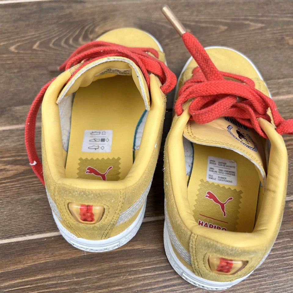 Puma Suede Triplex x Haribo Gold Bears Shoes Toddler Sz 13 Yellow Bungee Sneaker - Image 3 of 4