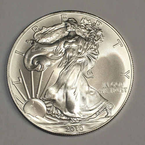 2010 Uncirculated American Silver Eagle US Mint Issue 1oz Pure Silver #iJ125