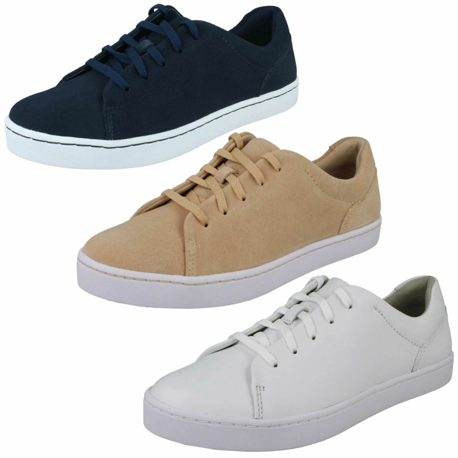 Ladies Clarks Cushion Feel Lace Up Shoes Pawley Springs eBay