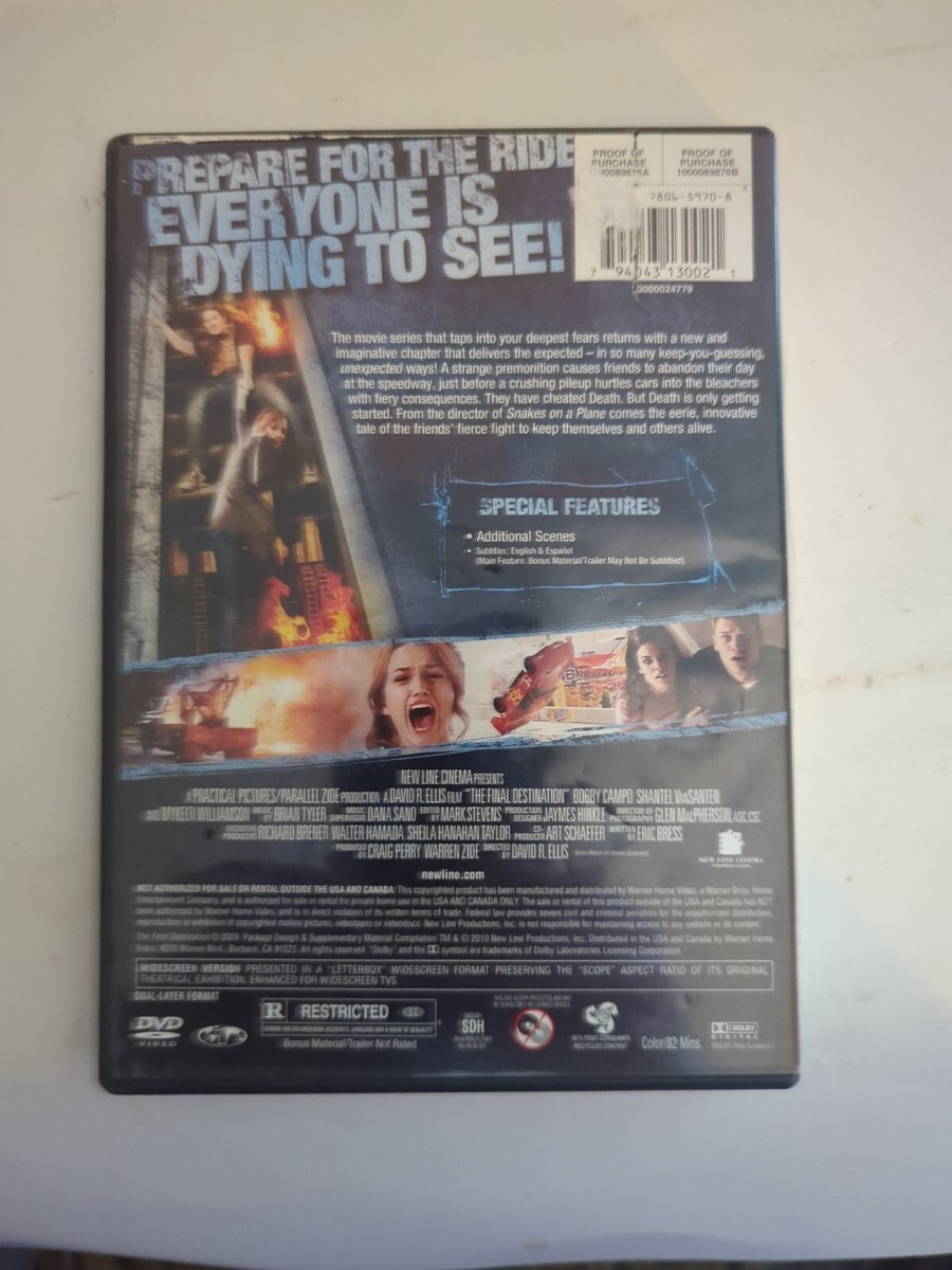 The Final Destination DVD Bobby Campo 794043130021| eBay
