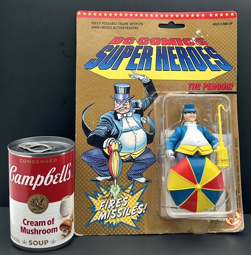Figura de acción DC Comics Super Heroes Penguin Villain Toy Biz 1989 ToyBiz 4409 - Imagen 17 de 17