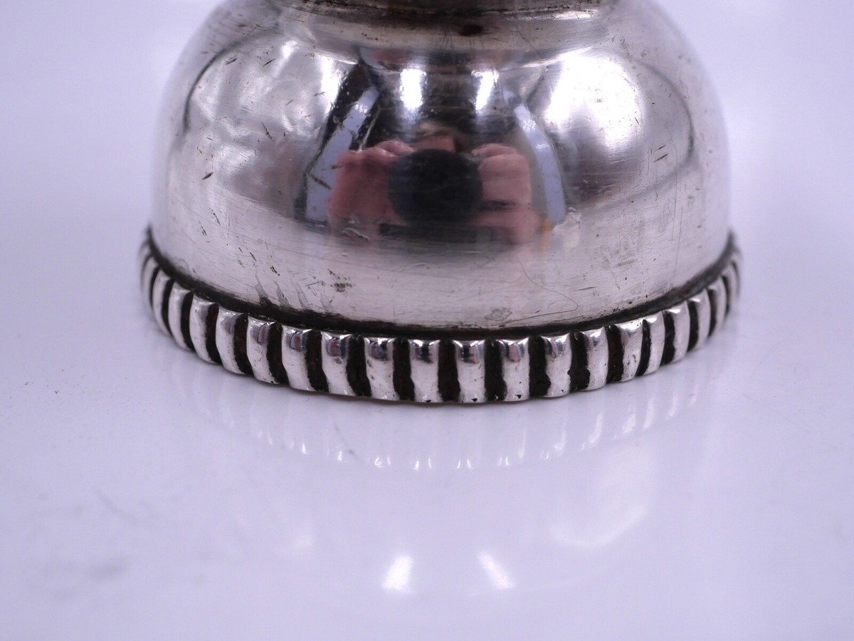 Coquetier Diabolo En Argent Massif 26,51g, Hauteur 4,7cm, Orfèvrerie
