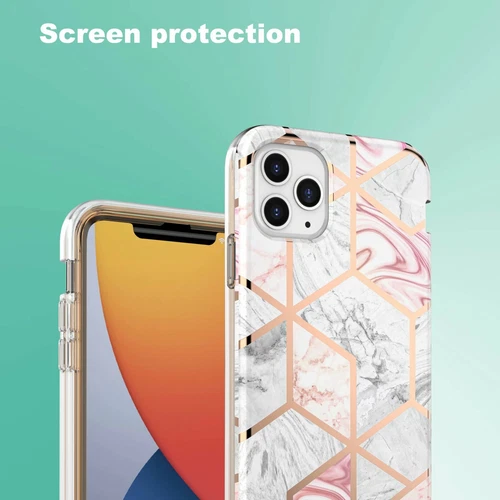 Full Body Marble Phone Back Case Cover For iPhone 8 Plus 11 Pro 12 13 14 Mini XR - Picture 6 of 18