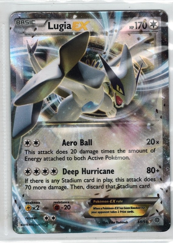 Lugia-EX X 1 Mint Cards Rare Holo ex 68/98 XY Ancient Origins Battle Lugia