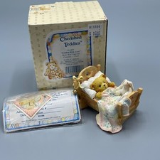 Cherished Teddies - "Cradled With Love" Baby Bear Figurine - 911356 - 1992 New