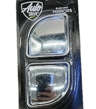 Auto Drive 2-PK SQUARE BLIND SPOT MIRRORS PUSH & ADJUST Drivers Passenger Side