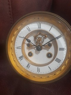 Antique Marti French Open Escapement Clock Movement