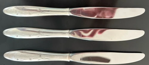 Three Vintage Gorham Sterling Silverware 9.25-inch Dinner Knife "Celeste Pattern