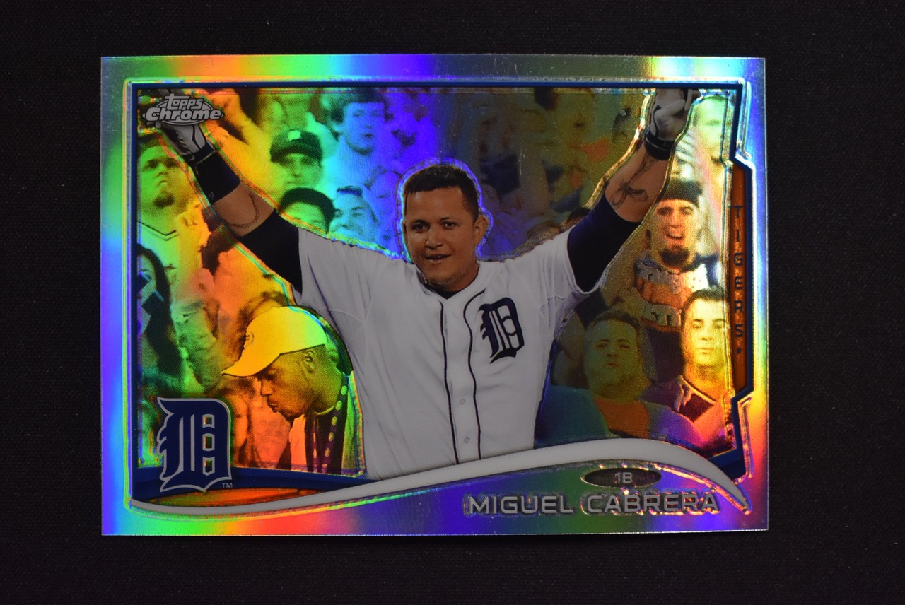 2014 Topps Chrome Miguel Cabrera Refractor #220 Detroit Tigers